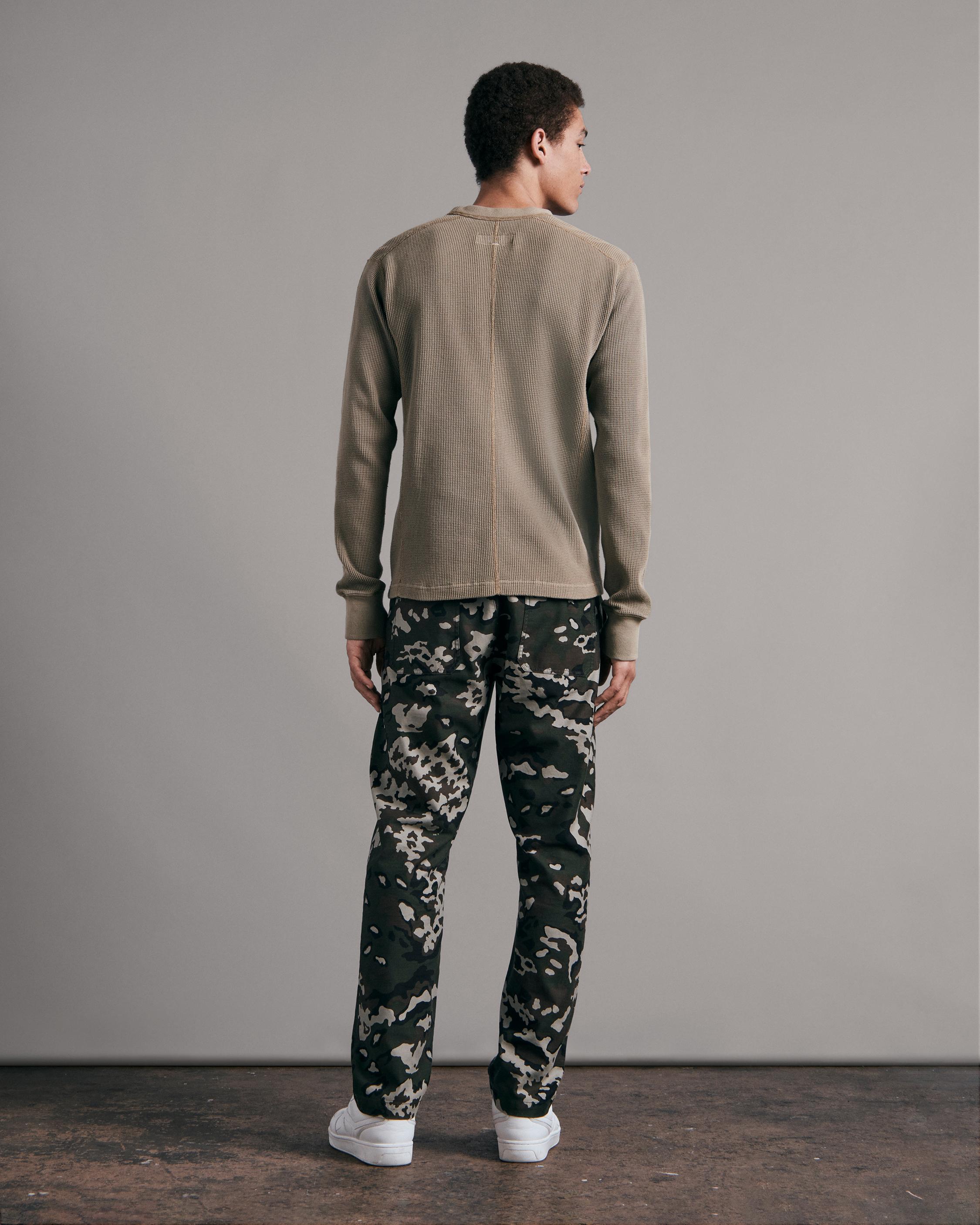 Garment Dyed Waffle Crew image number 5
