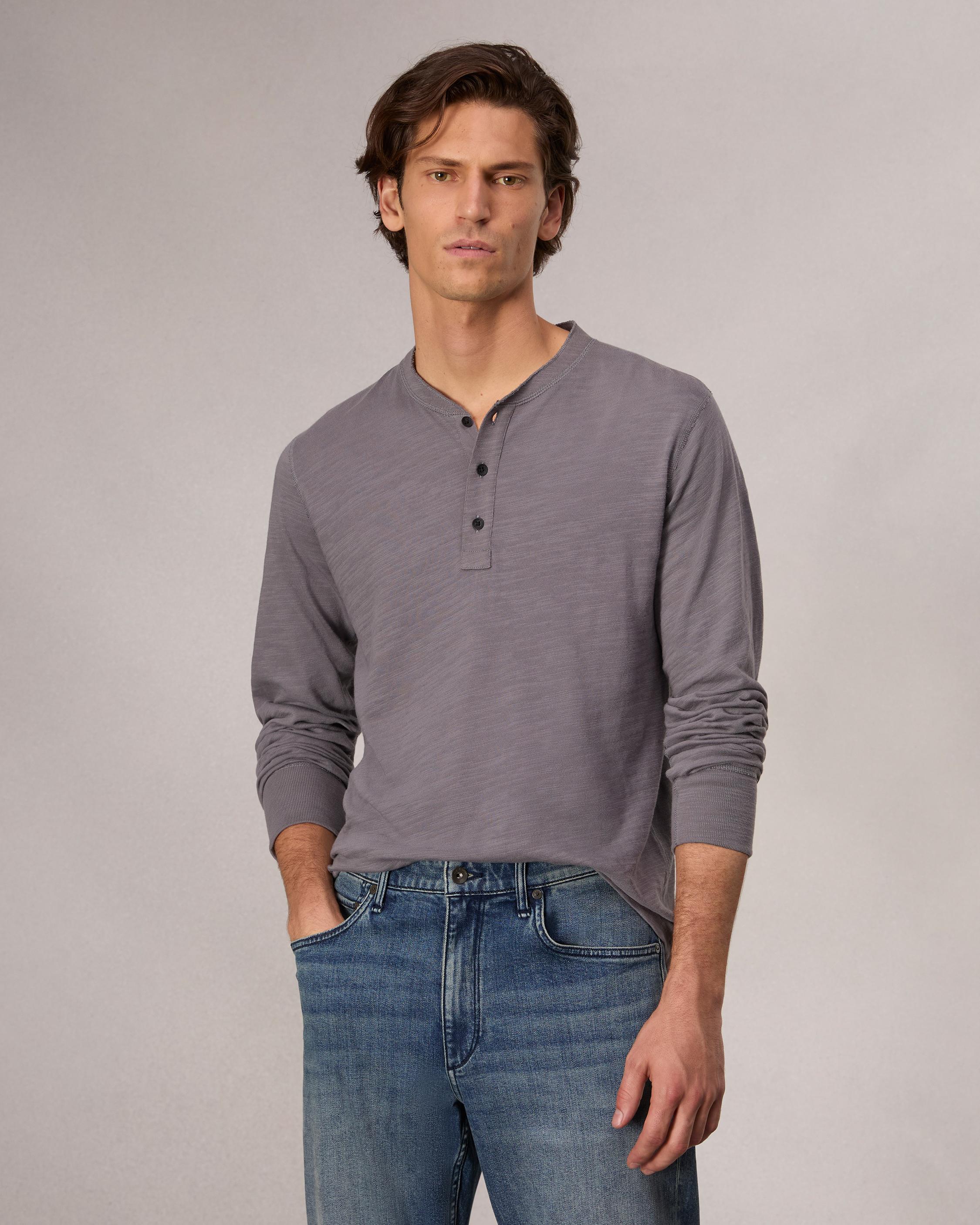 Classic Flame Long Sleeve Henley image number 2