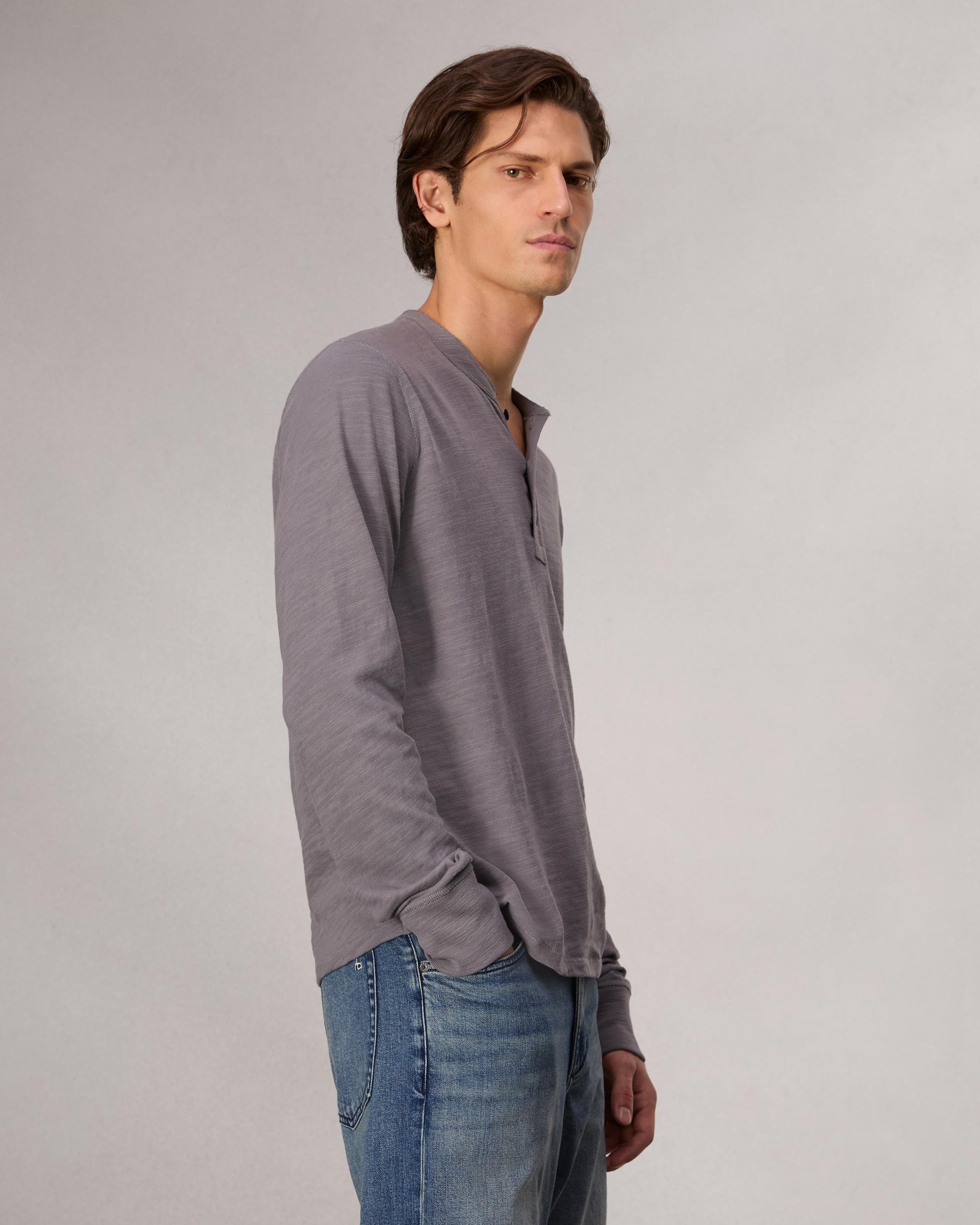 Classic Flame Long Sleeve Henley image number 4