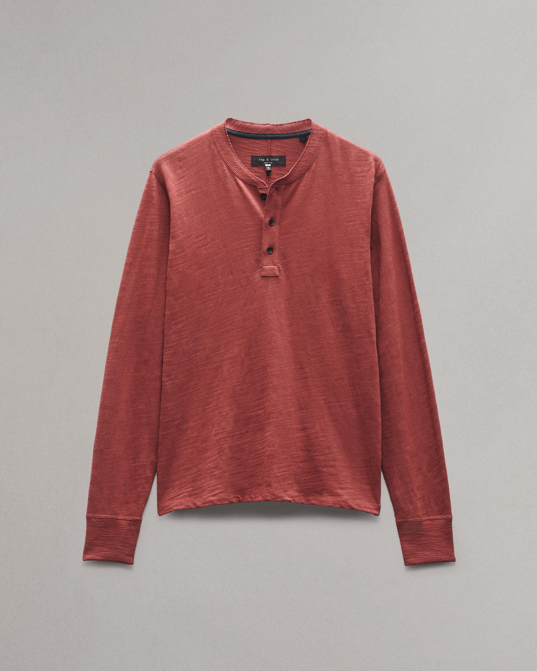 Classic Flame Long Sleeve Henley image number 1