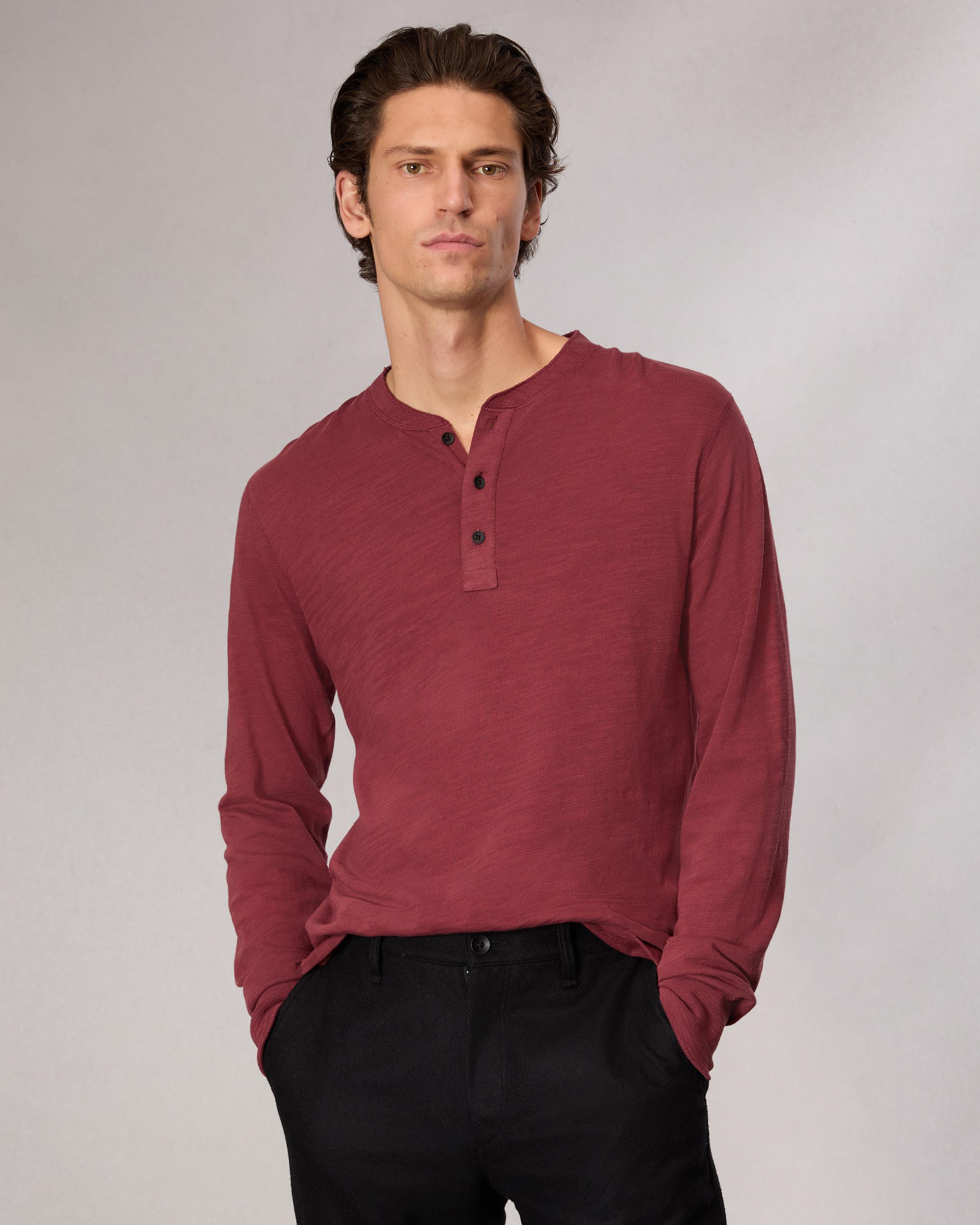 Classic Flame Long Sleeve Henley image number 2