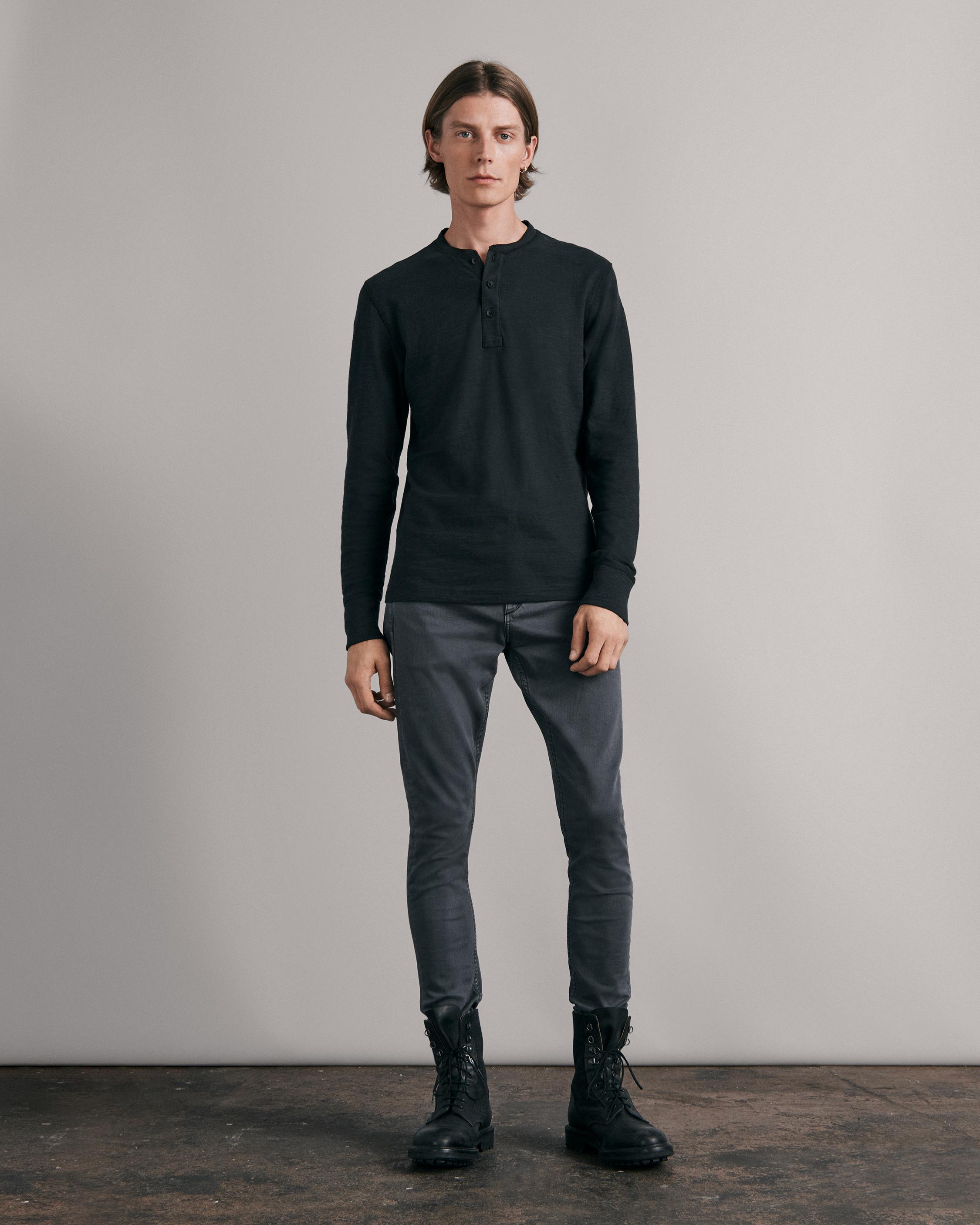 Slub Cotton Henley image number 2