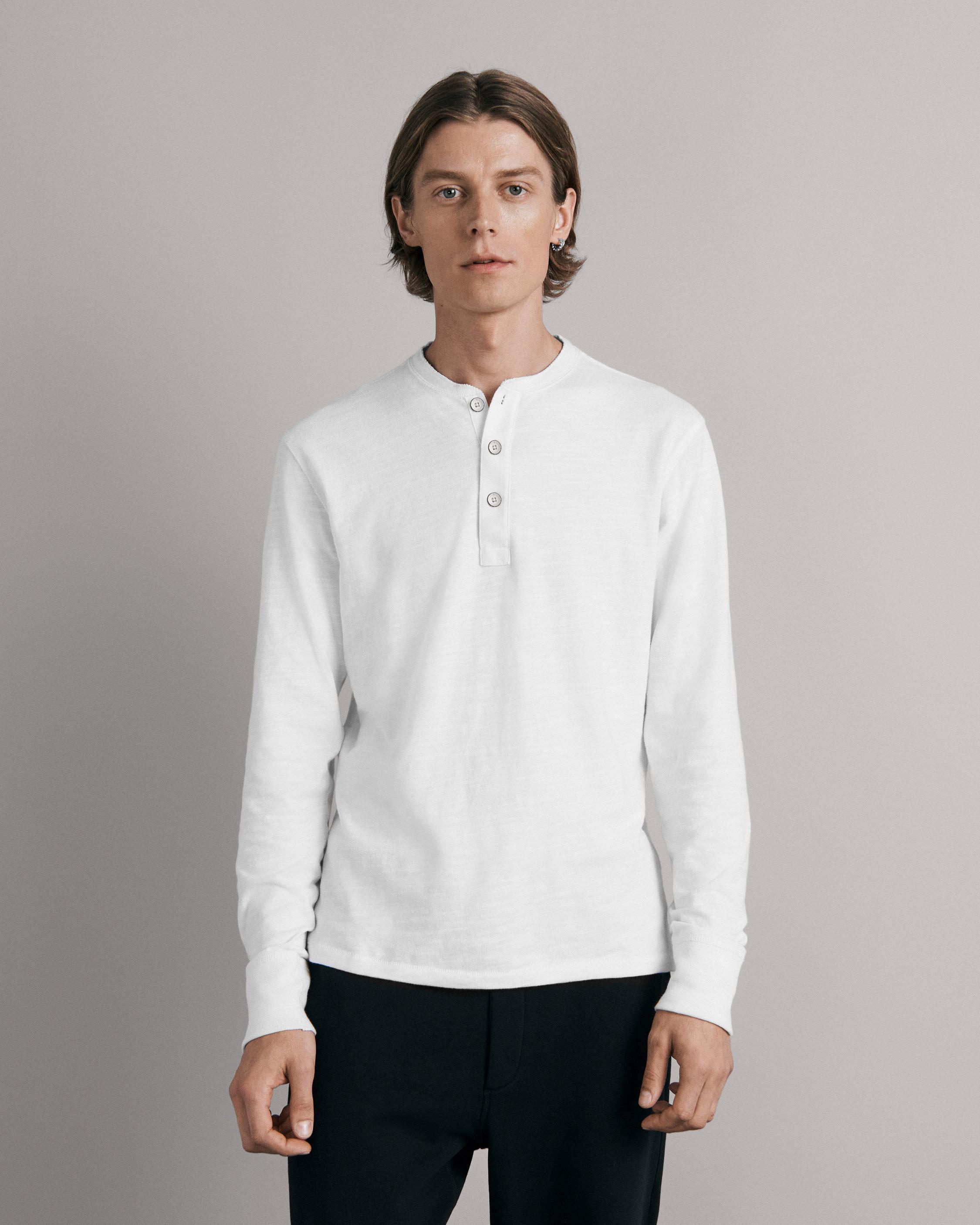 Slub Cotton Henley image number 1