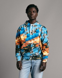 Damon Graphic Cotton Hoodie image number 1
