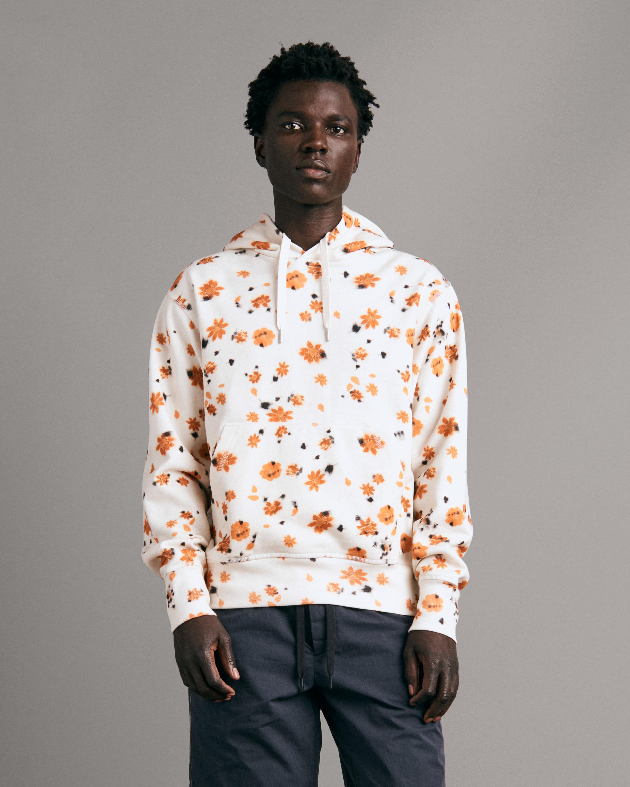 Shop rag & bone City Floral Print Hoodie Sweatshirt