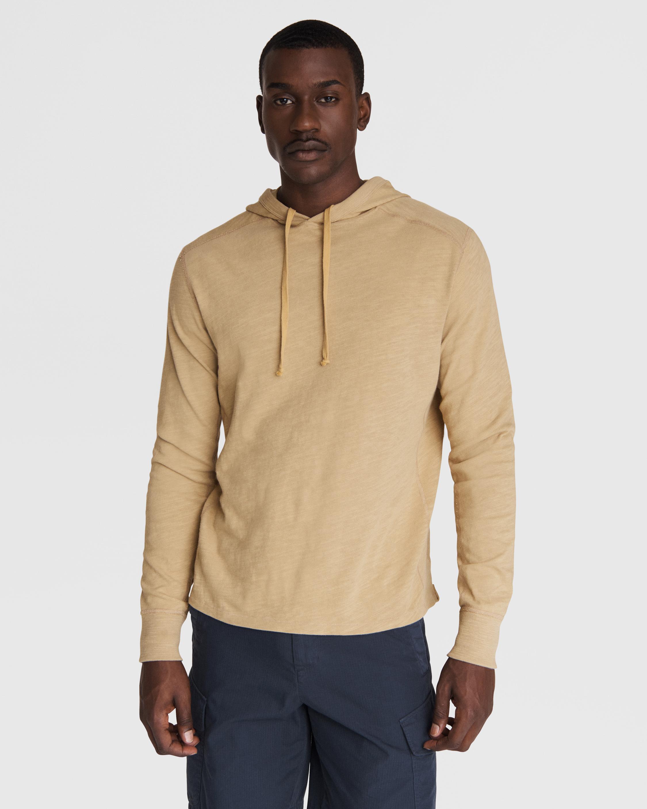 Classic Flame Cotton Hoodie rag bone