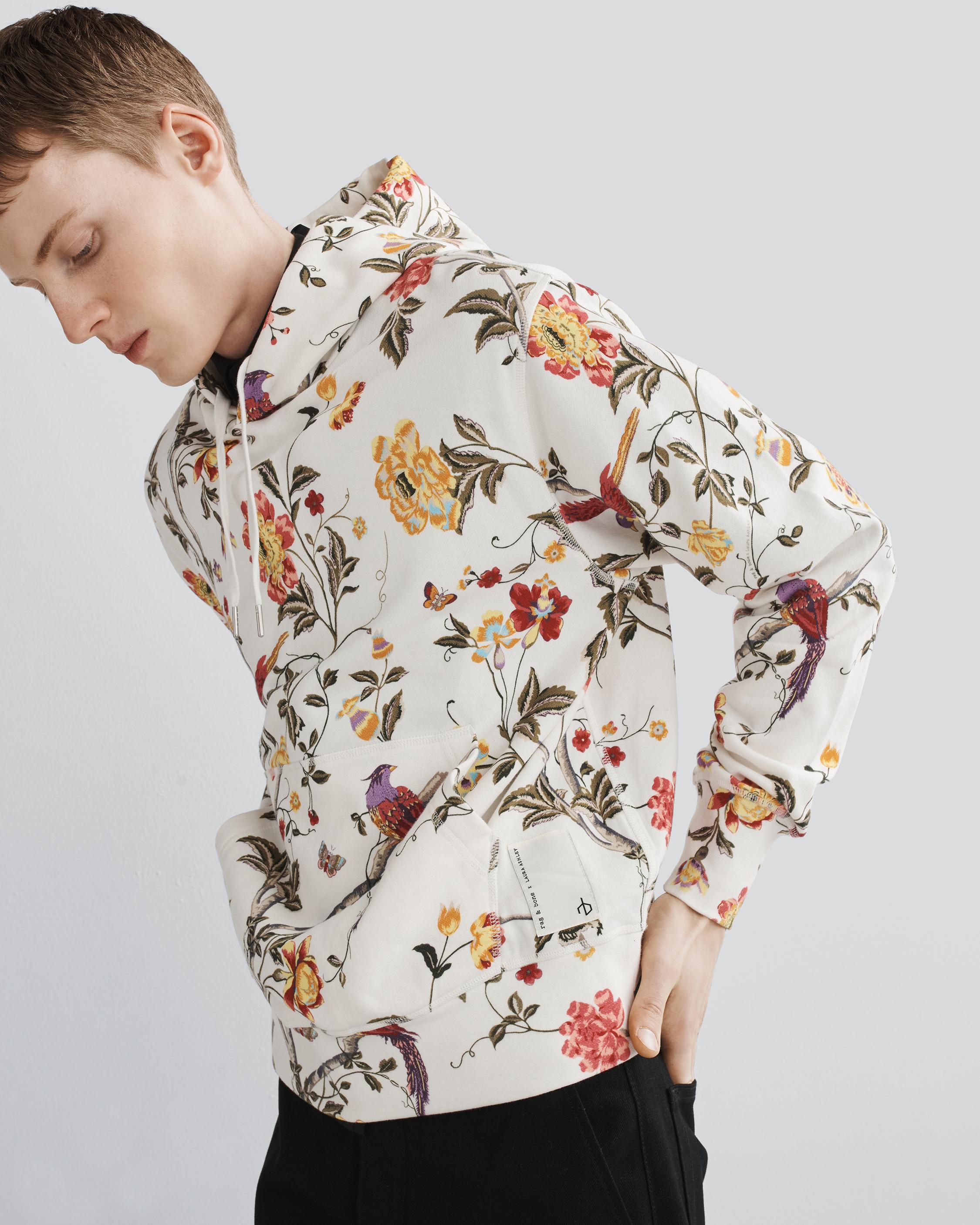 Floral printed online hoodie