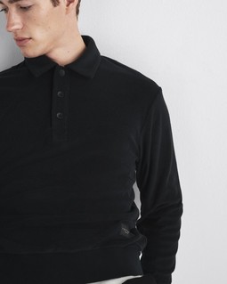 Toweling Long Sleeve Polo image number 1
