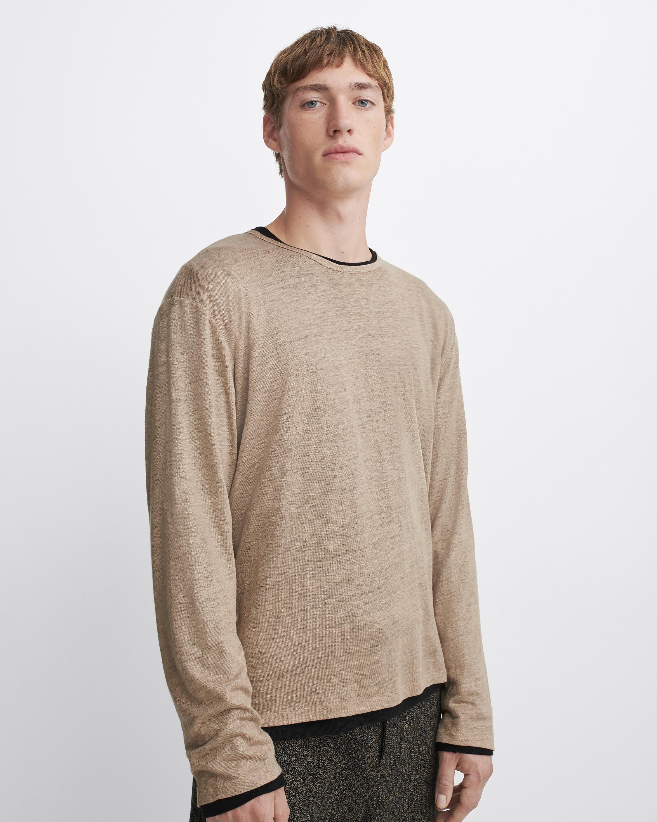 Kerwin Long Sleeve Tee - Taupe