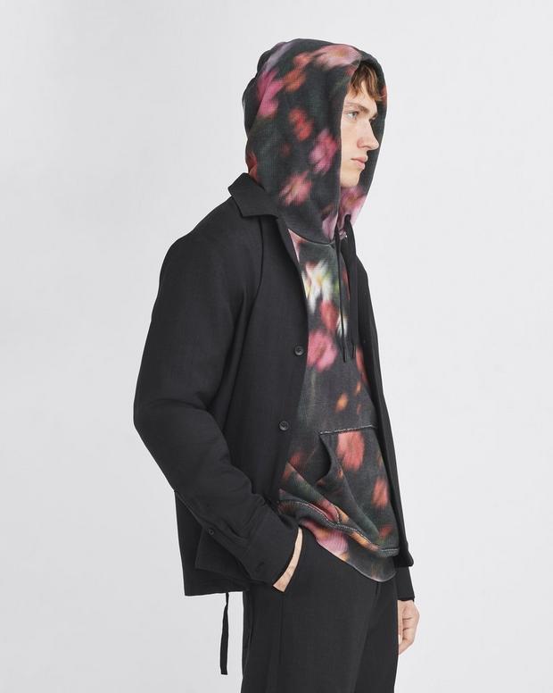 Allover Print Cotton Hoodie image number 1