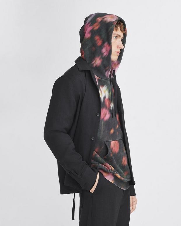 Allover Print Cotton Hoodie | rag & bone Allover Print Cotton Hoodie | rag & bone