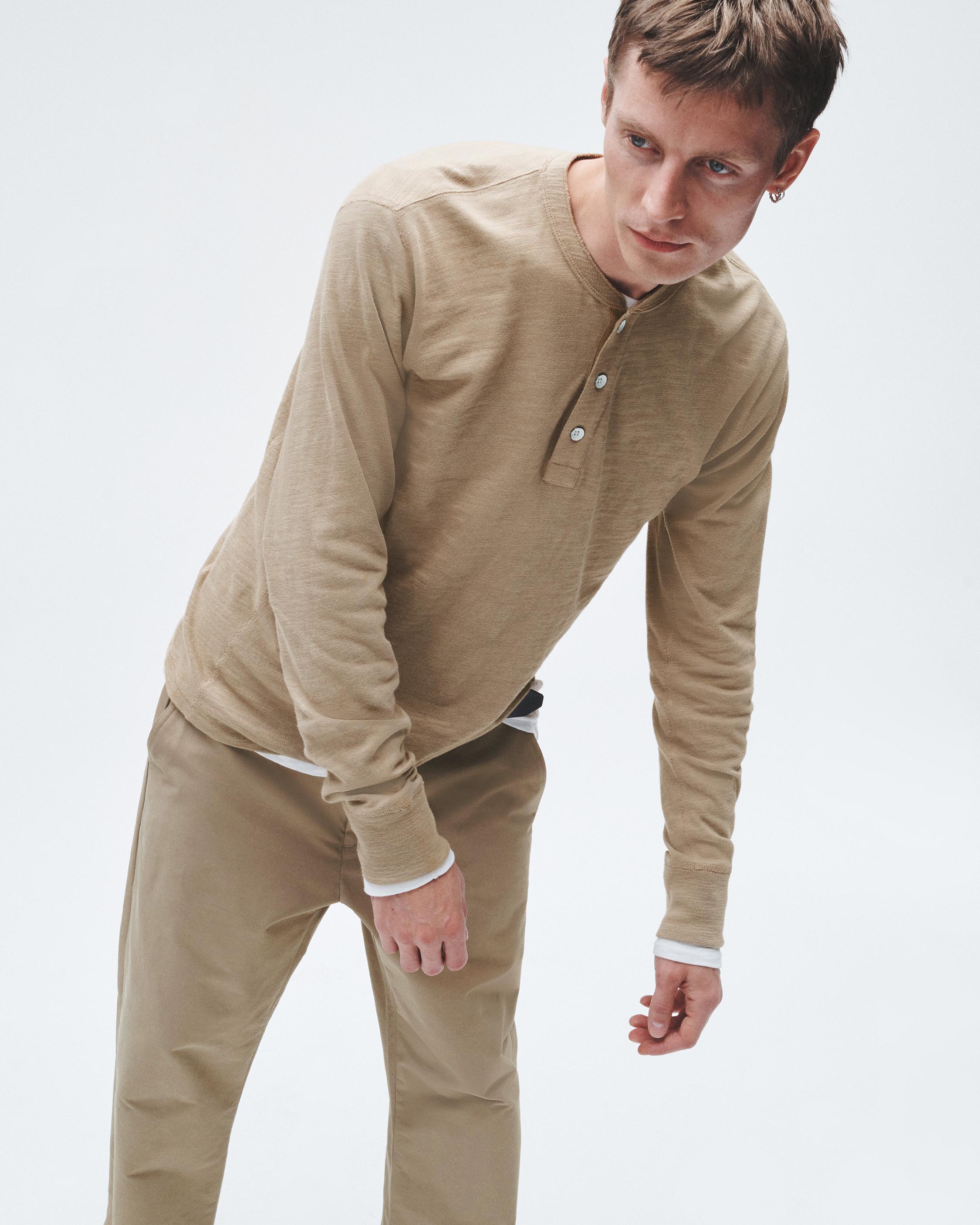 Classic Flame Henley - Taupe | rag & bone