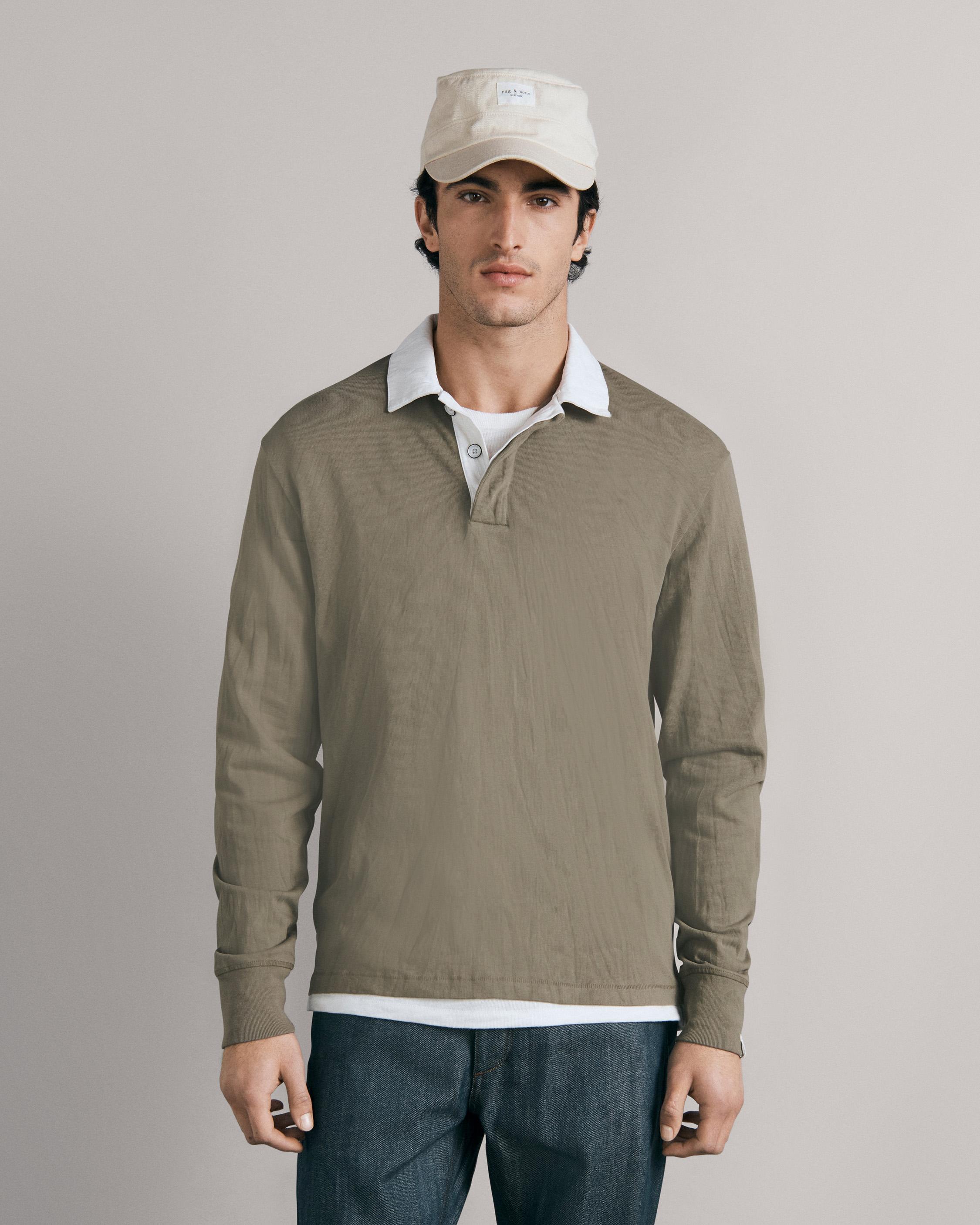 Garment Dye Cotton Rugby Parisian Night rag bone