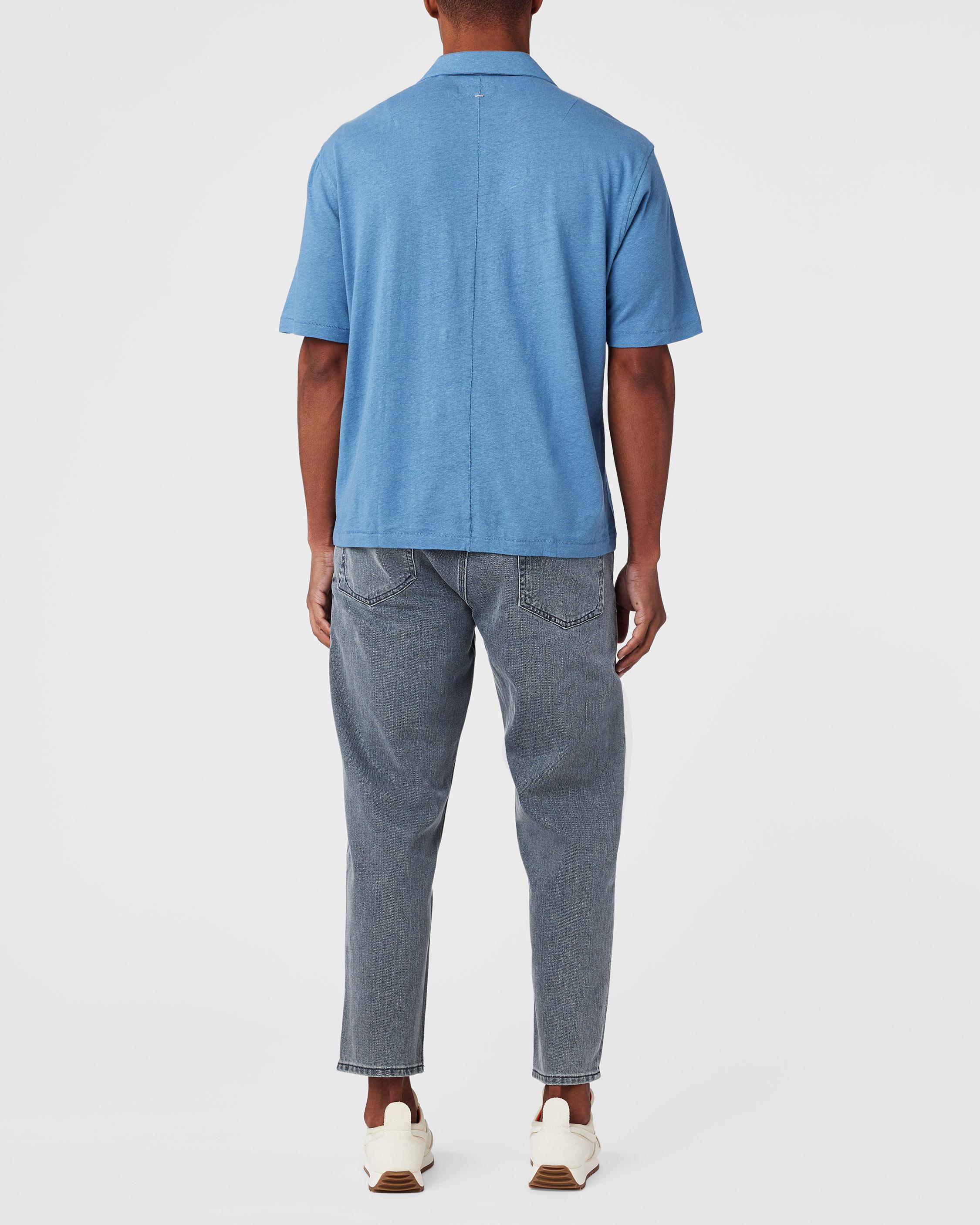 Knit Avery Cotton Shirt - Blue | rag & bone 