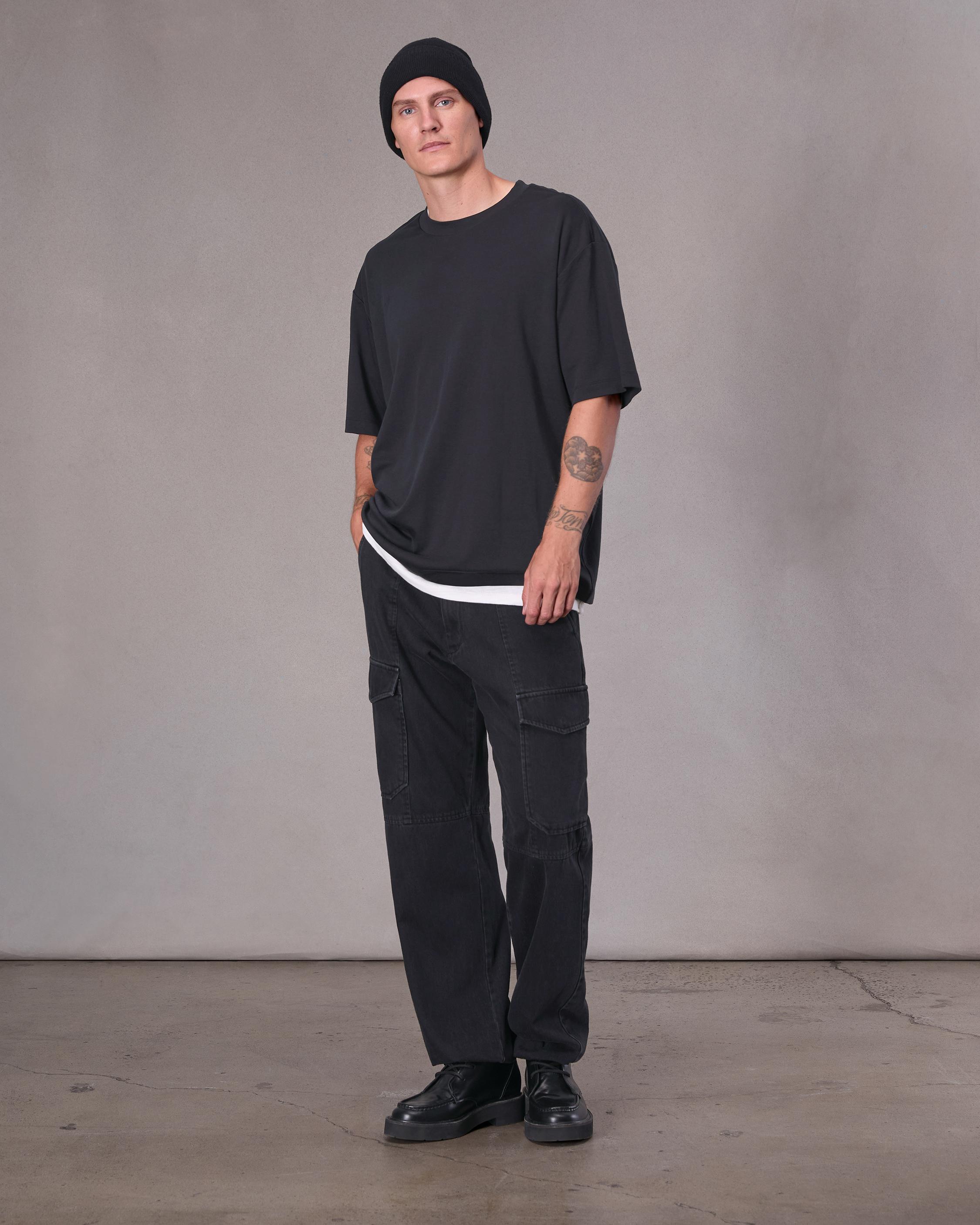 Cliff Relaxed Fit Cotton-Blend Jersey Tee image number 3