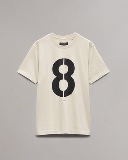 rb Number 8 T-Shirt - Washed Light Tan | rag & bone rb Number 8 T-Shirt - Washed Light Tan | rag & bone