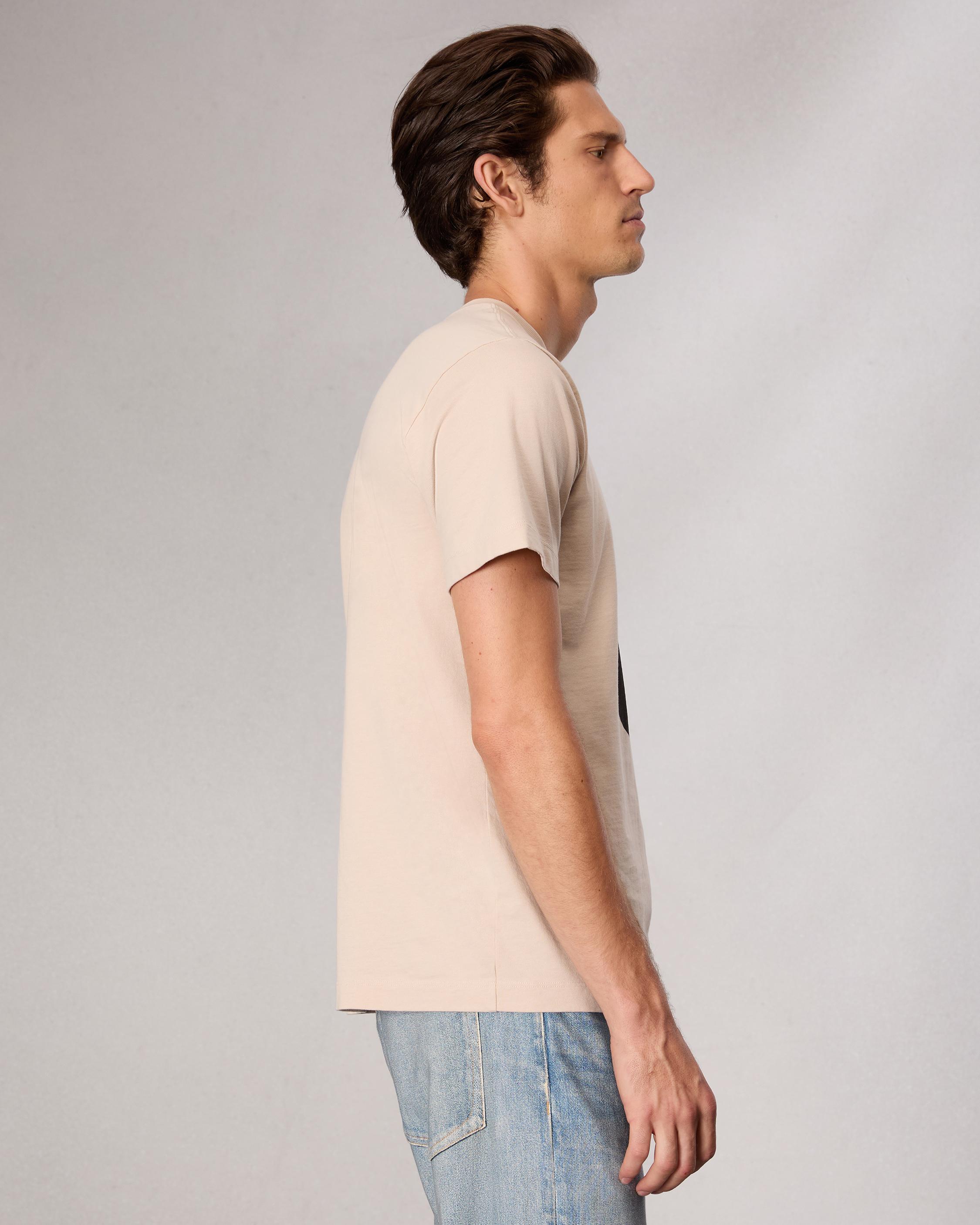 rb Number 8 T-Shirt - Washed Light Tan | rag & bone