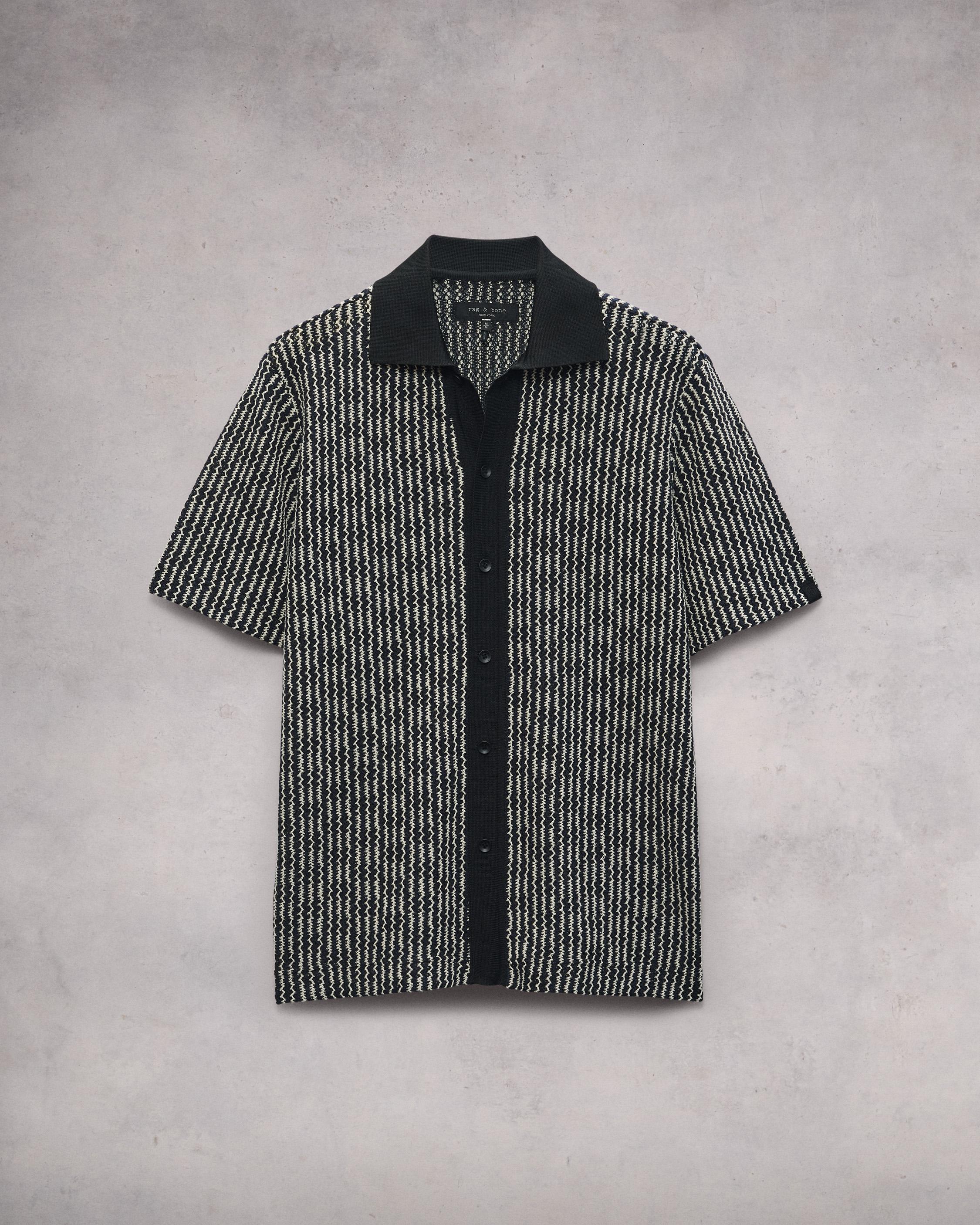 Payton Crochet Shirt - Black Multi | Rag & Bone