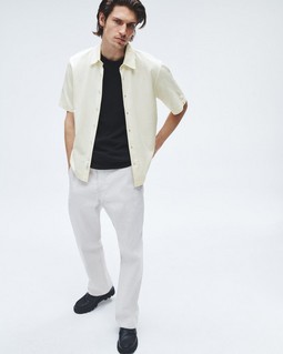 Dalton Knit Cupro Shirt - Ivory | rag & bone Dalton Knit Cupro Shirt - Ivory | rag & bone