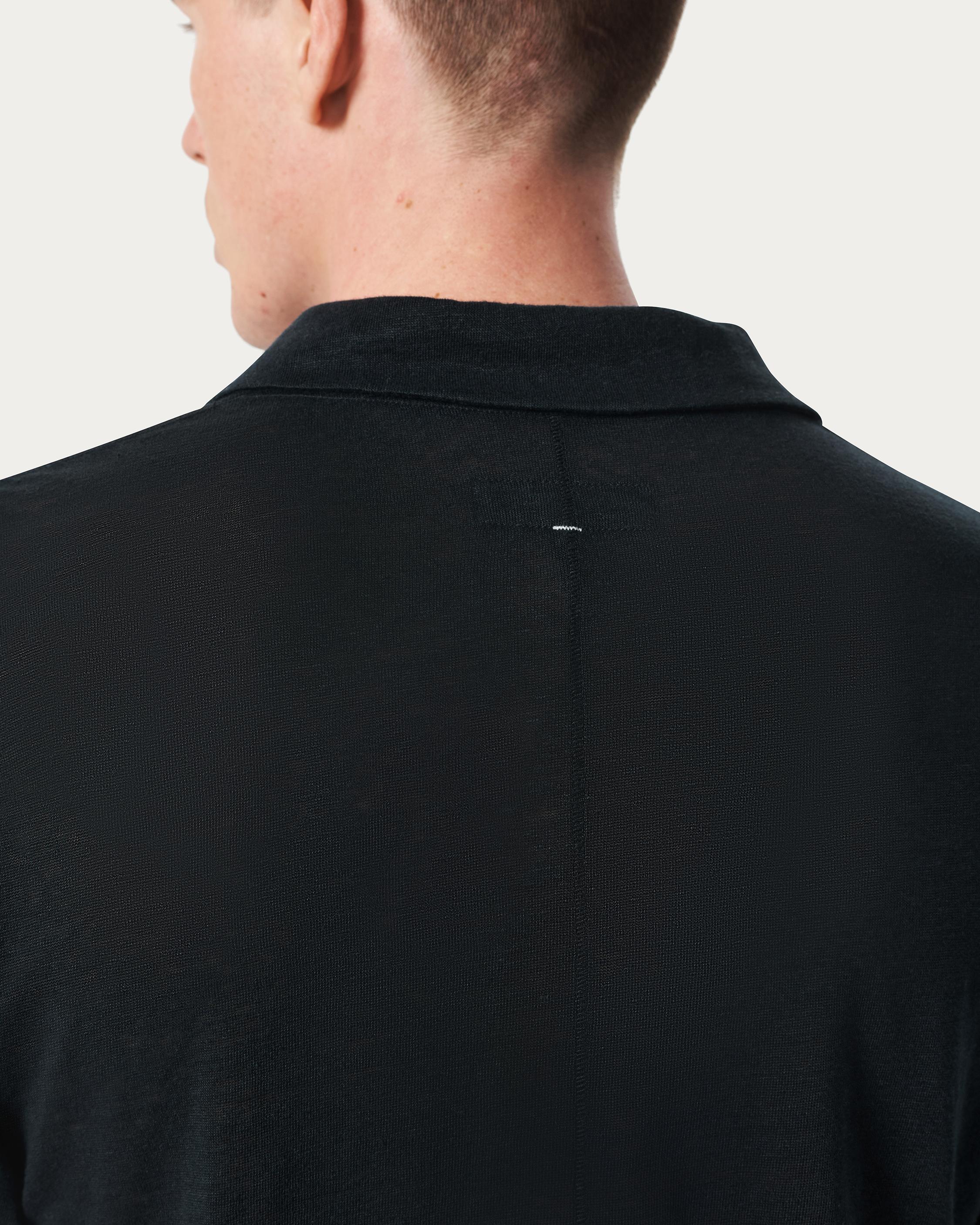 Linen Johnny Collar Polo image number 5