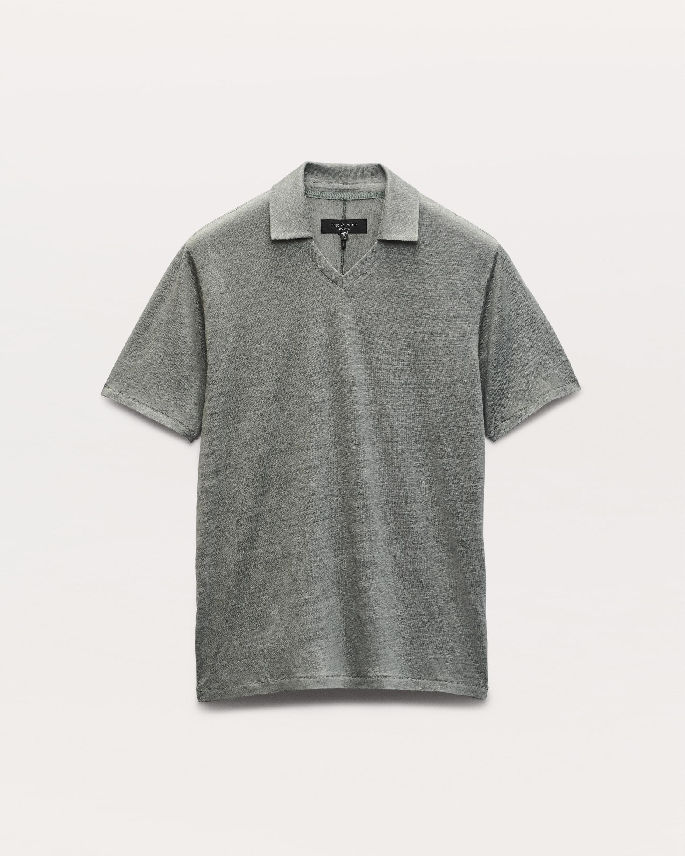 Linen Johnny Collar Polo