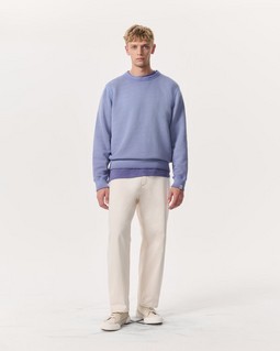 Damon Cotton-Blend Vintage Terry Sweatshirt - Heron Blue Damon Cotton-Blend Vintage Terry Sweatshirt - Heron Blue