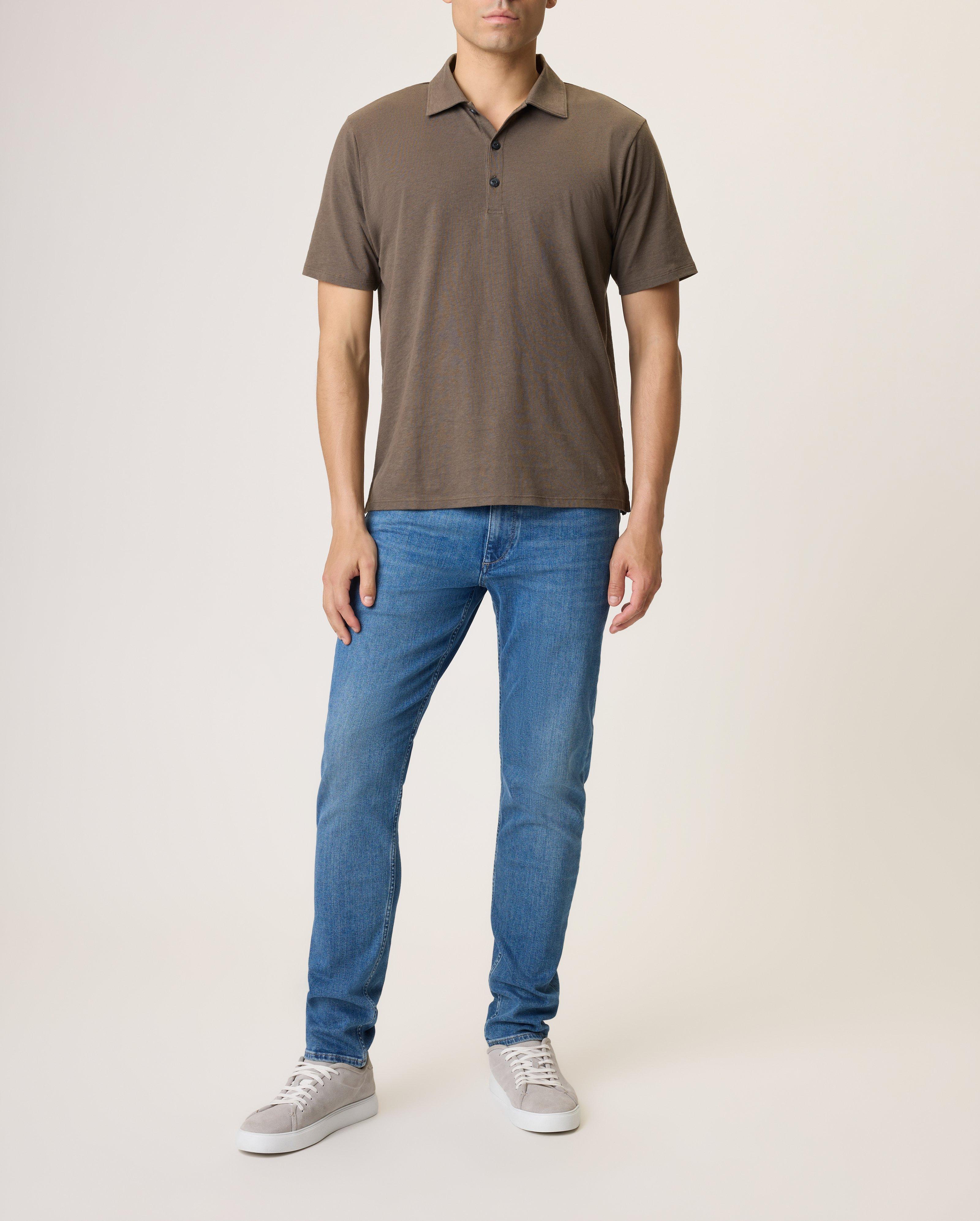 Classic Cotton-Linen Polo Shirt image number 1
