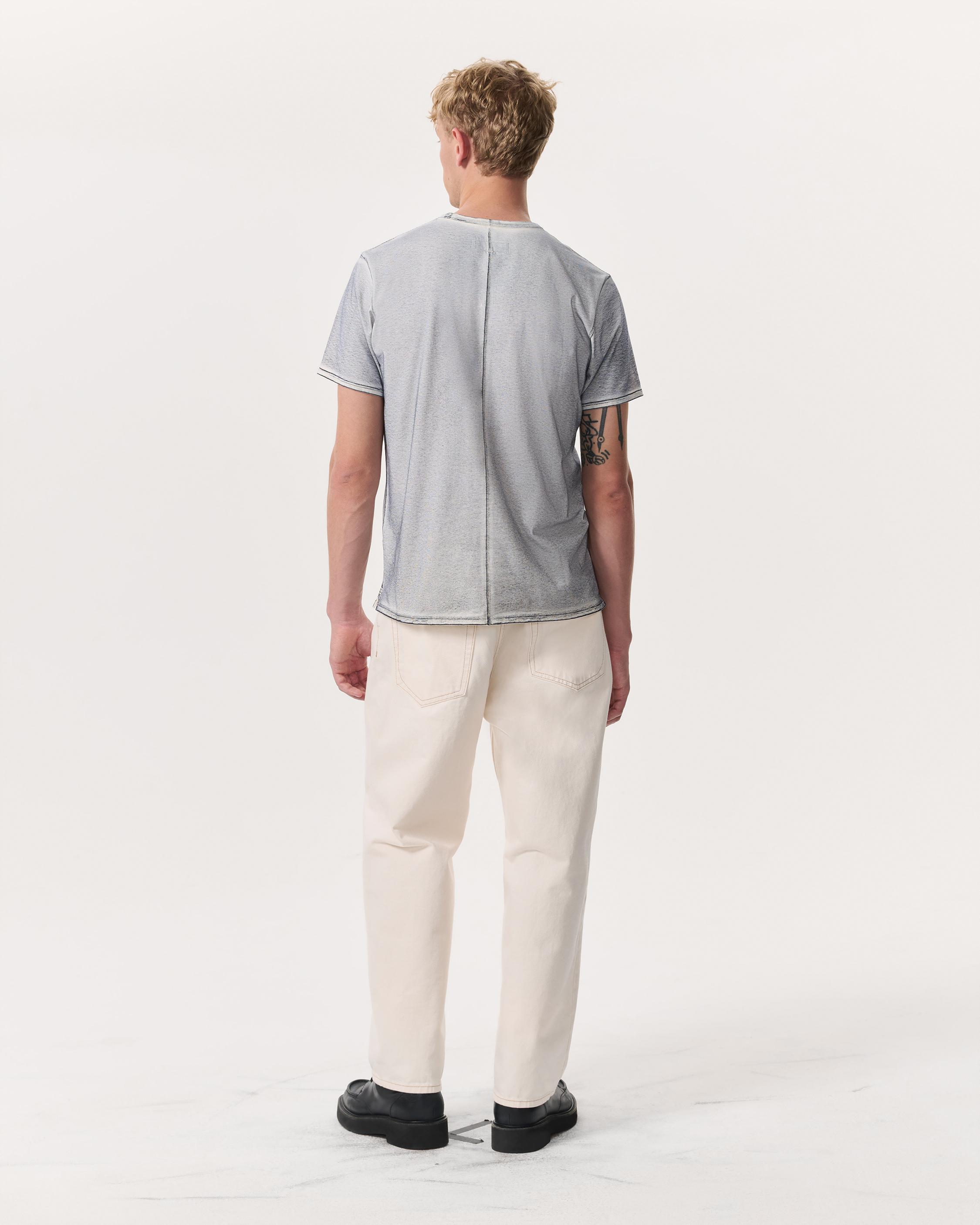 Washed Cotton Jersey Pocket T-Shirt