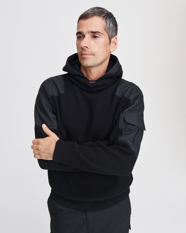 ANDREW MILITARY HOODED PULLOVER