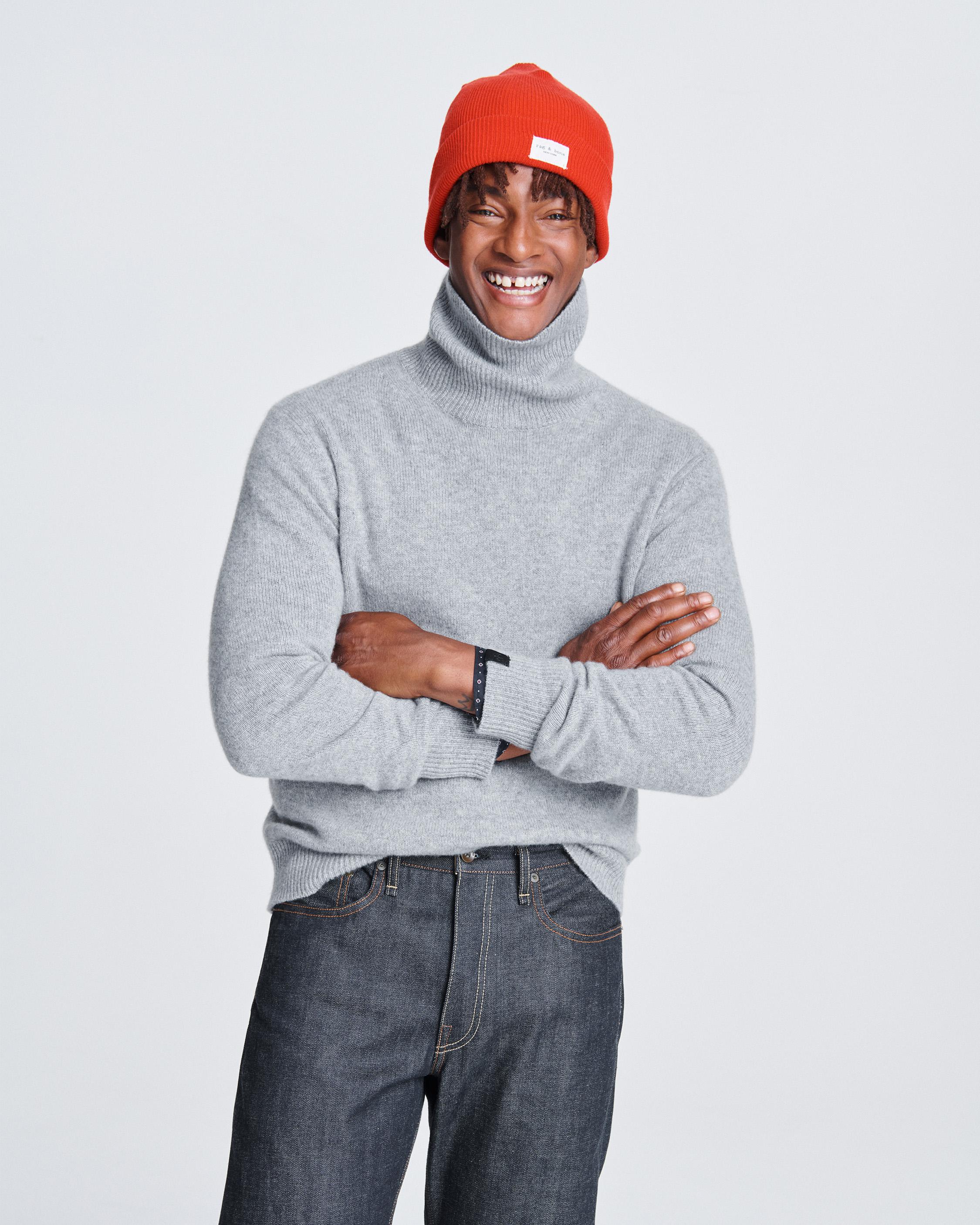 Men's cashmere turtleneck sweater best sale