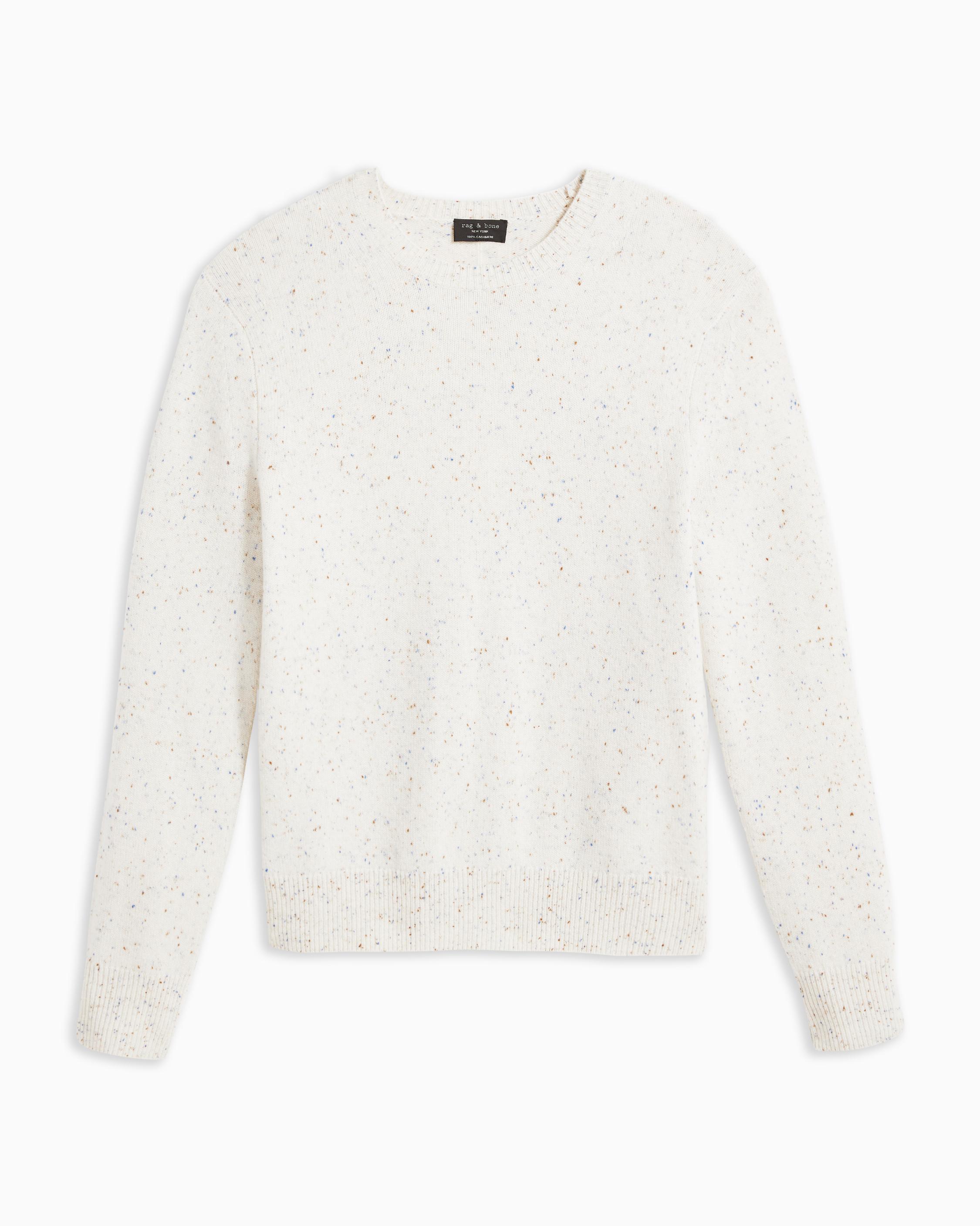 Haldon Cashmere Crew Ivory Melange rag bone