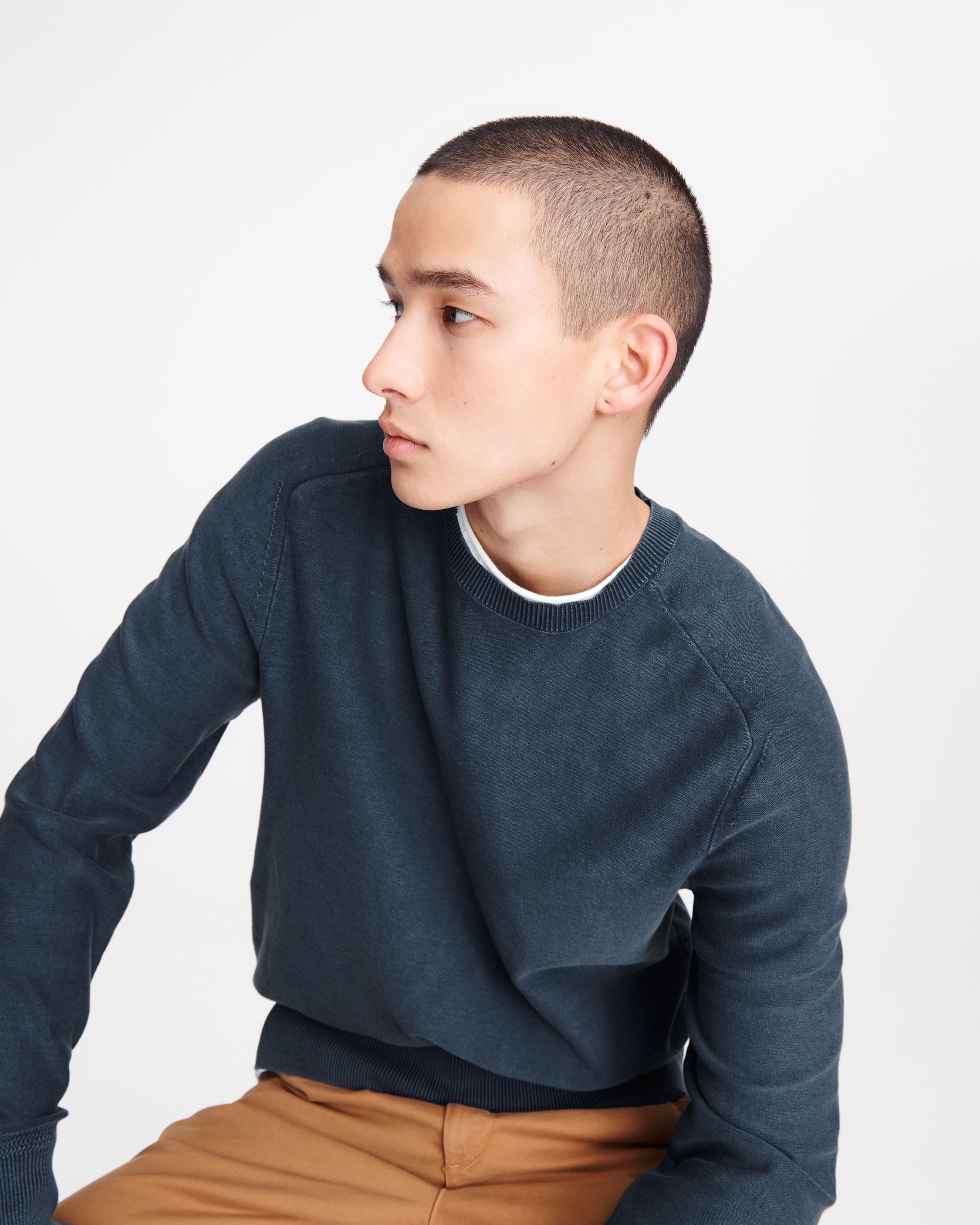 Lance Garment Dyed Cotton Crewneck Sweater rag bone