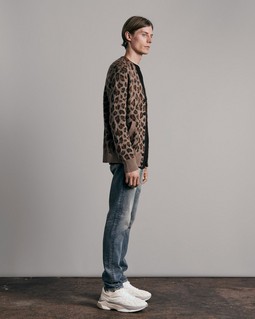 Winslow Mohair Leopard Cardigan image number 4