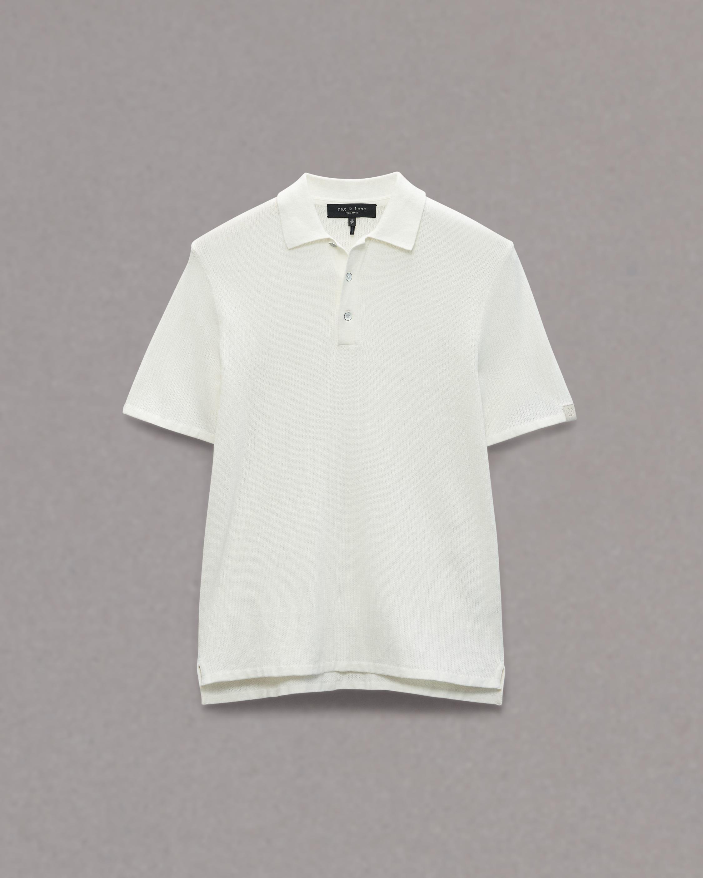 Harvey Cotton Knit Short Sleeve Polo image number 1