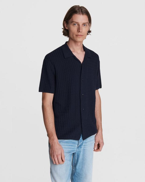 Avery Cotton Engineered Knit Shirt image number 1