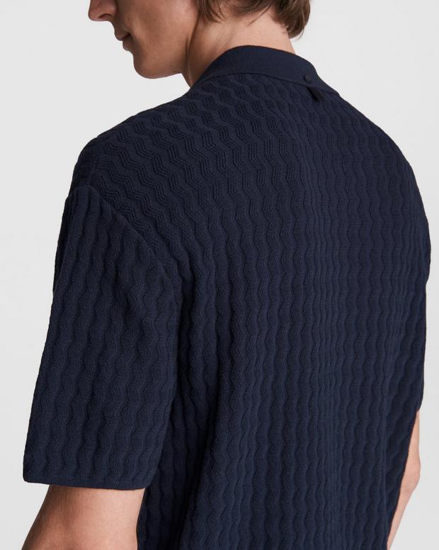 Avery Cotton Engineered Knit Shirt image number 6
