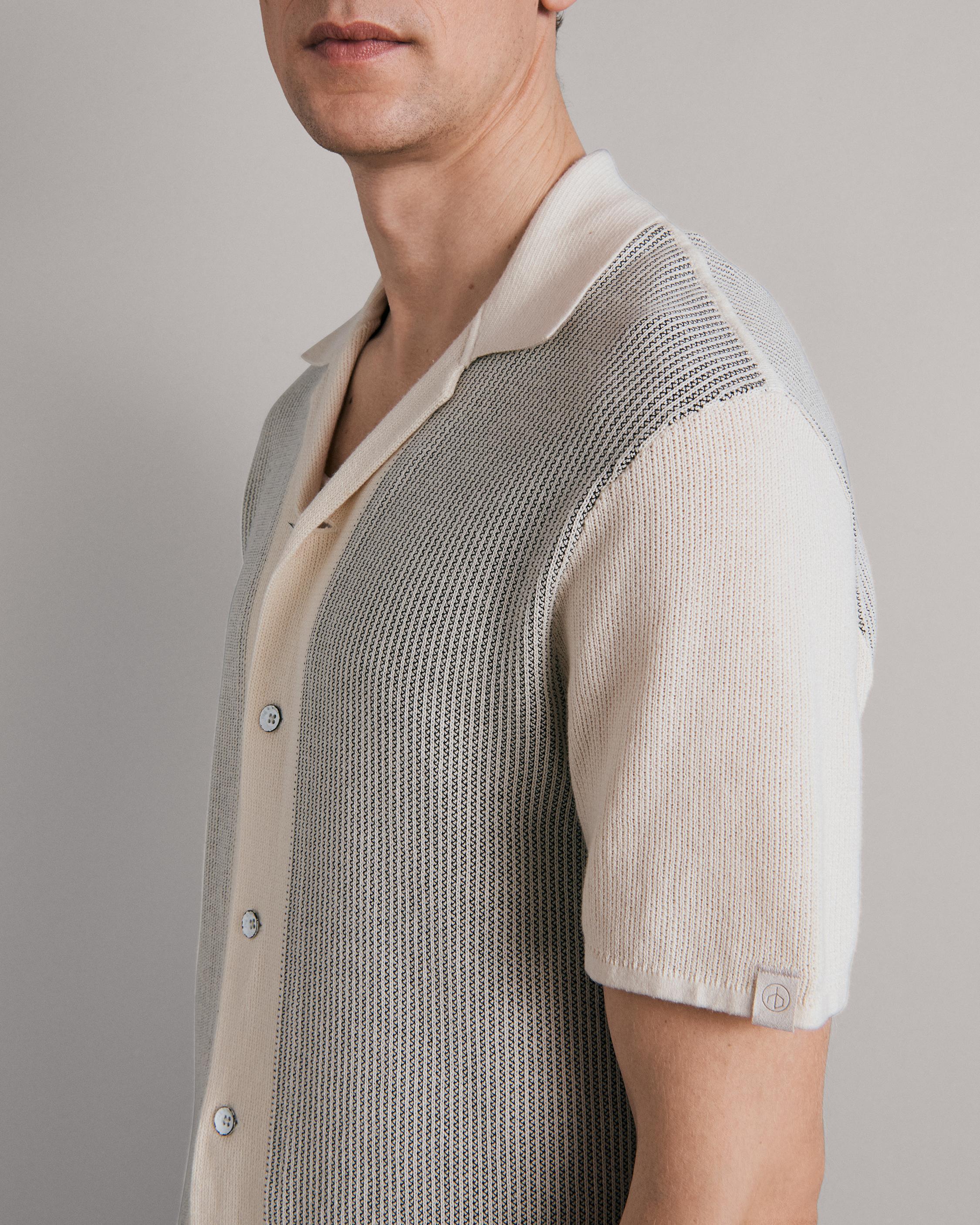 Harvey Cotton Knit Camp Shirt