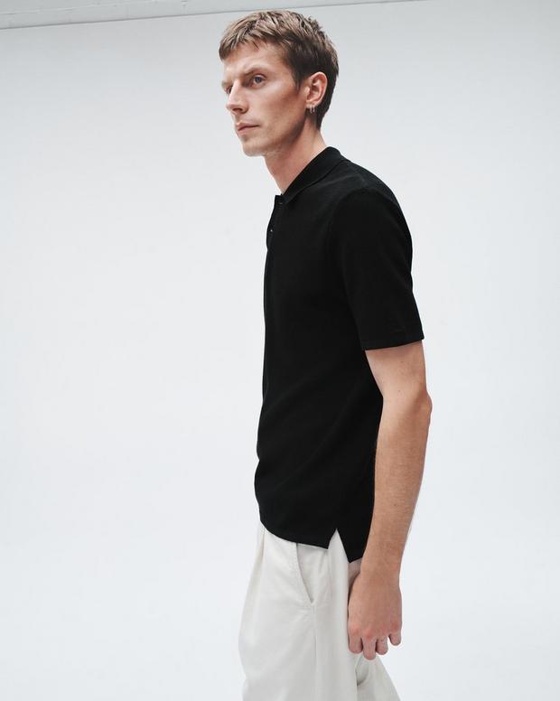 Harvey Cotton Knit Polo image number 3