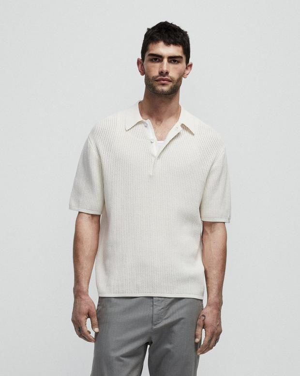 Nolan Corded Cotton Polo image number 4