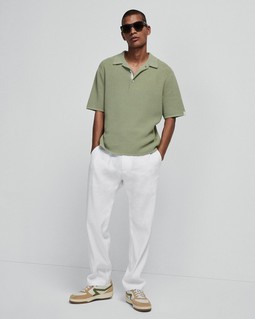 Nolan Corded Cotton Polo image number 6