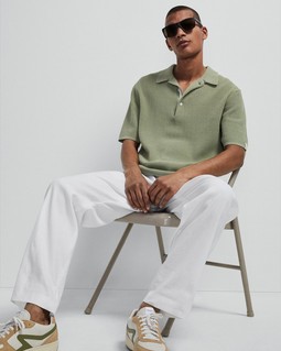 Nolan Corded Cotton Polo image number 8