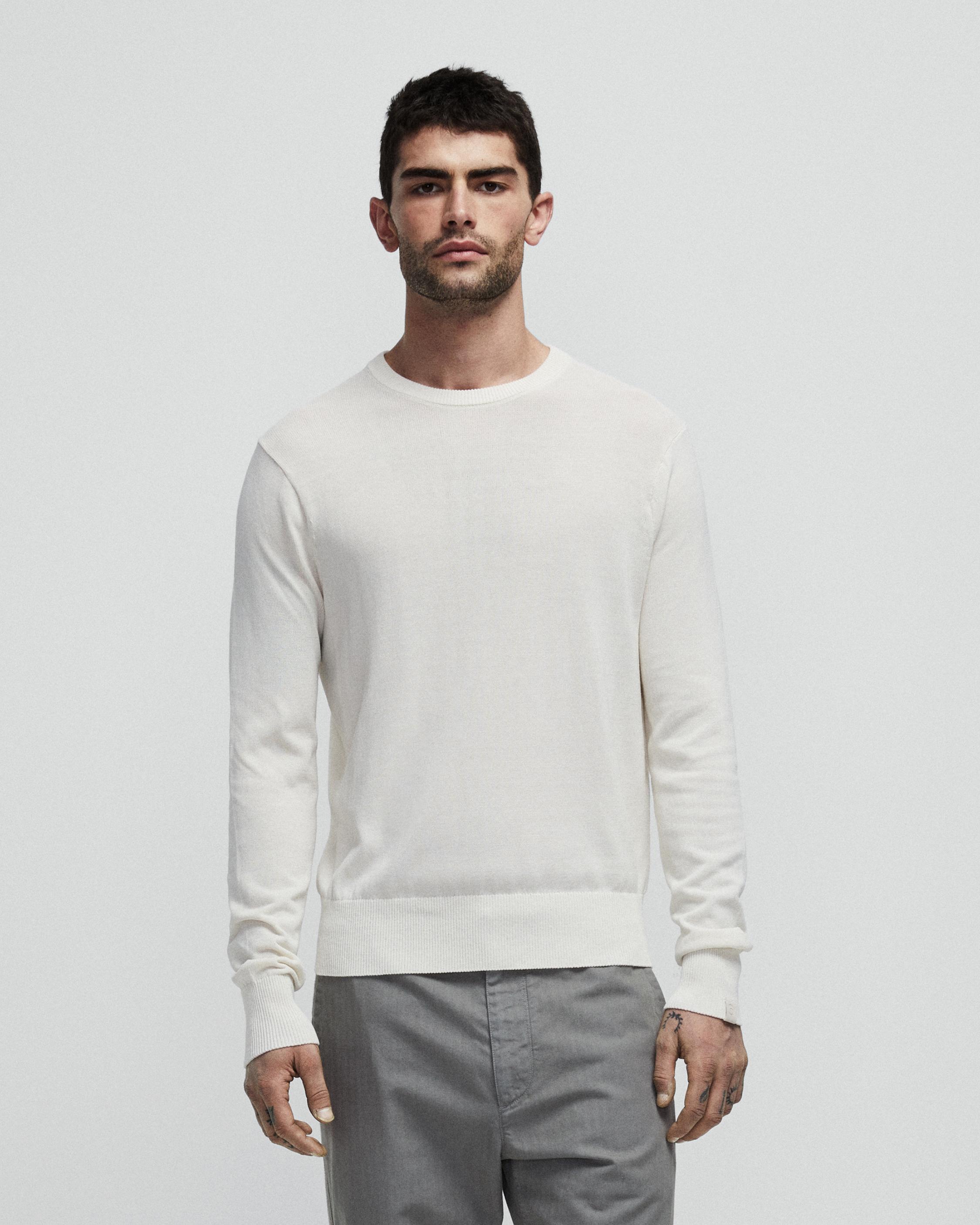 Nolan Corded Cotton Long Sleeve Crew rag bone