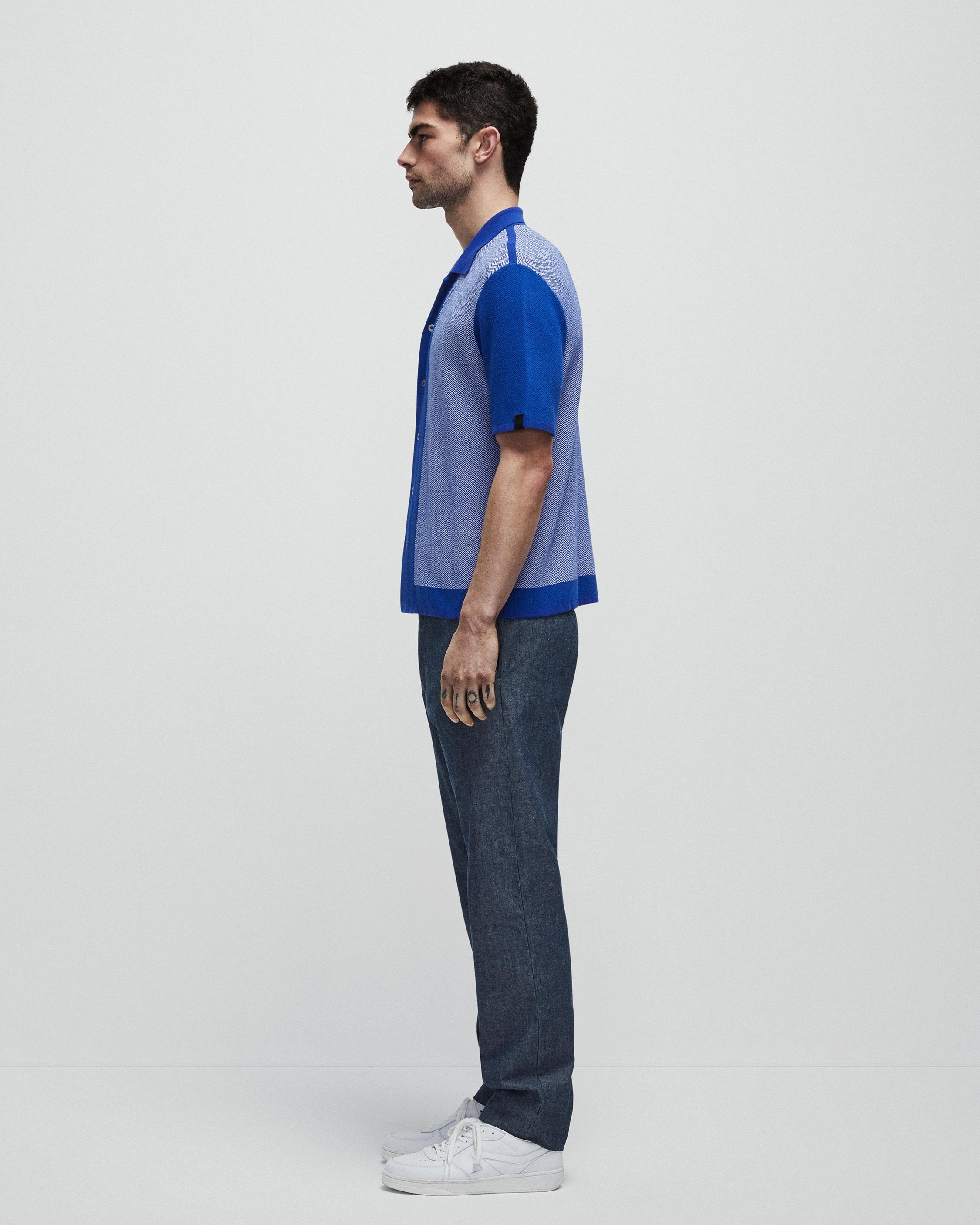 Avery Herringbone Snap Front Shirt image number 5