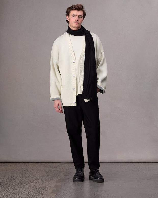 Keaton Oversized Cotton Cardigan - Ivory | rag & bone Keaton Oversized Cotton Cardigan - Ivory | rag & bone