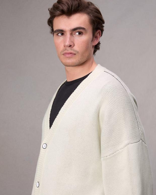 Keaton Oversized Cotton Cardigan - Ivory | rag & bone Keaton Oversized Cotton Cardigan - Ivory | rag & bone