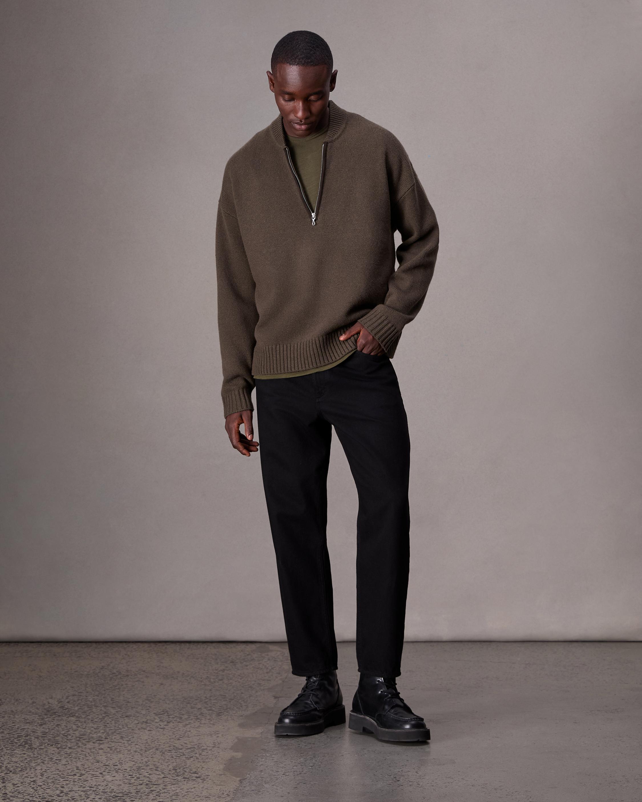 Clarkson Relaxed Fit Wool Half-Zip Sweater image number 3