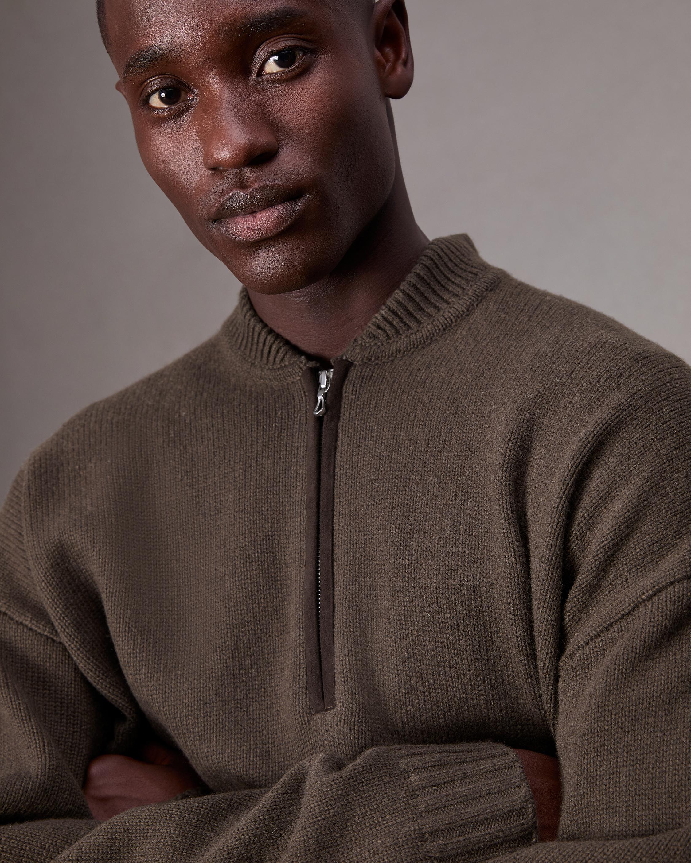 Clarkson Relaxed Fit Wool Half-Zip Sweater image number 6