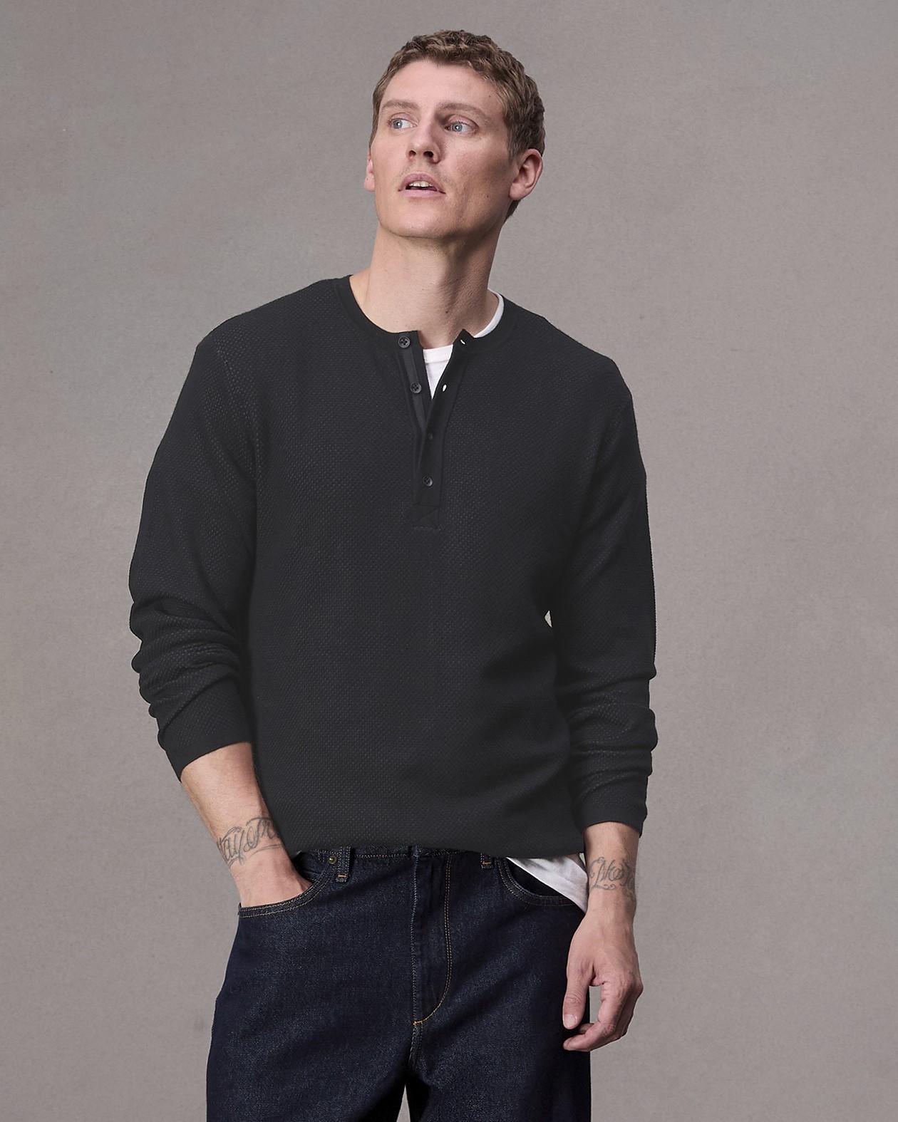 Bennet Slim Fit Henley Sweater image number 2