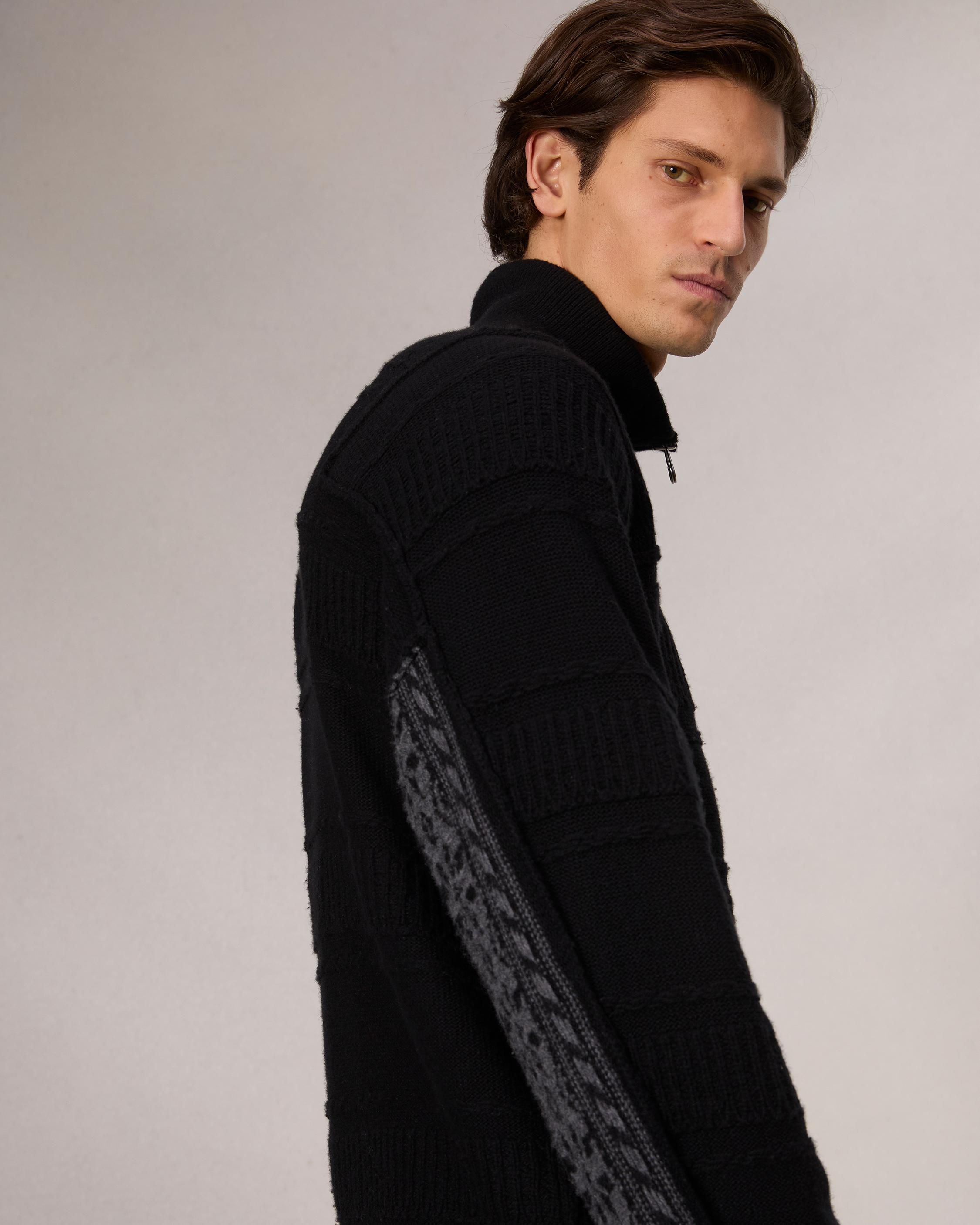 Colton Relaxed Fit Zip-Up Sweater image number 6
