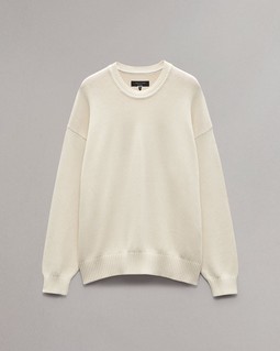 Clarkson Relaxed Fit Cotton Sweater - Turtledove | rag & bone Clarkson Relaxed Fit Cotton Sweater - Turtledove | rag & bone